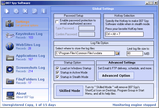 This remote keylogger invisibly reports to your live dashboard