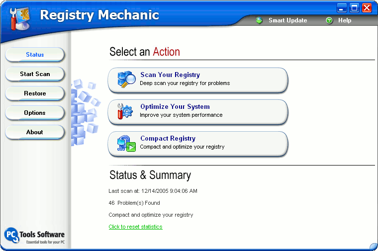 free pc tools registry mechanic